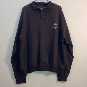 Urban Outfitters BDG Chocolate Brown Polo Shirt